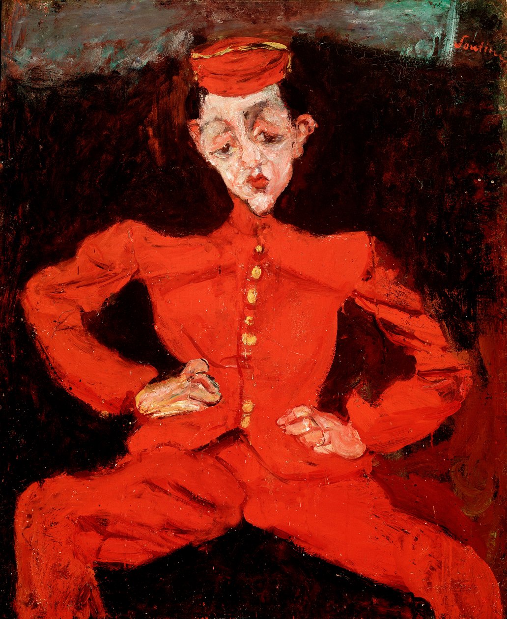 绘画：Chaim Soutine(1894-1944)的《Le Groom》。 作者 Chaim Soutine