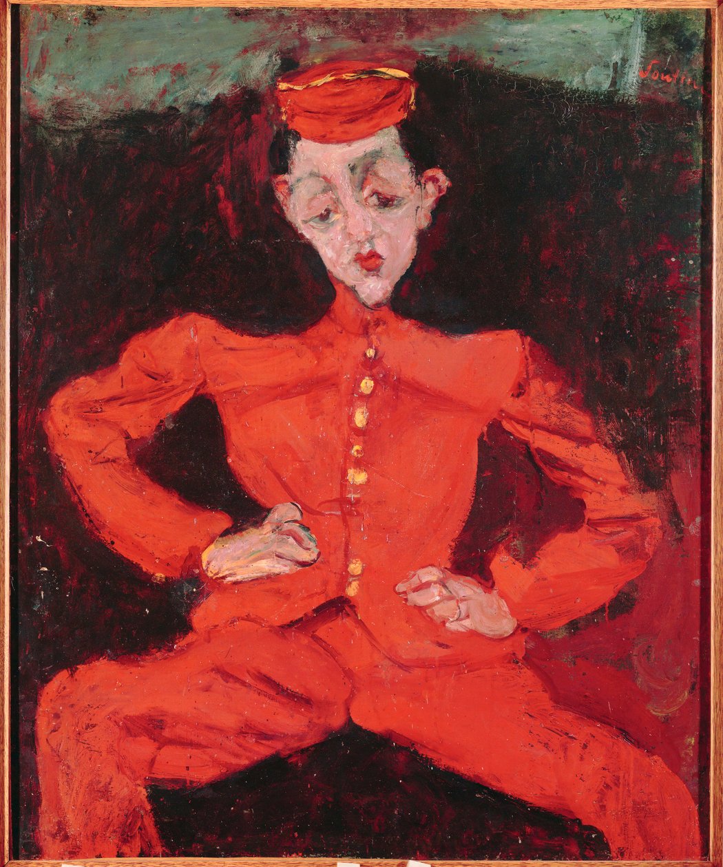 新郎》，约 1925 年（布面油画） 作者 Chaim Soutine