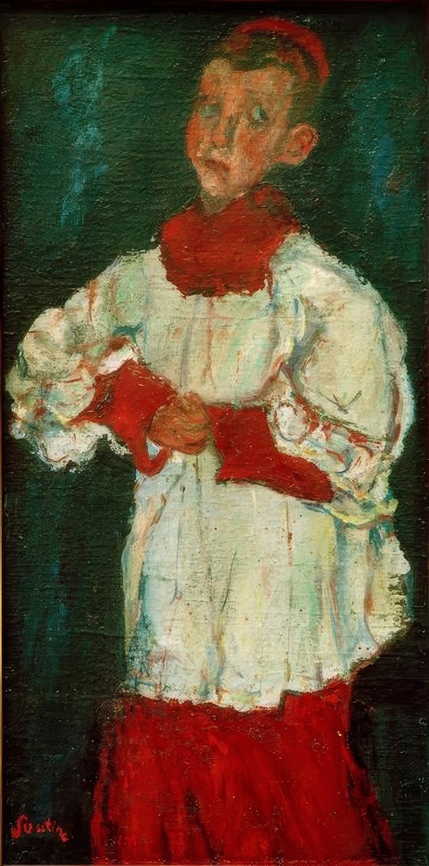 合唱团的孩子 作者 Chaim Soutine