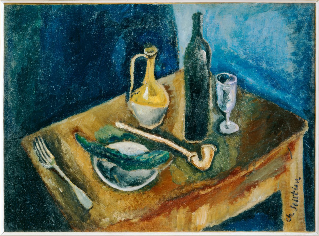 管道静物 作者 Chaim Soutine