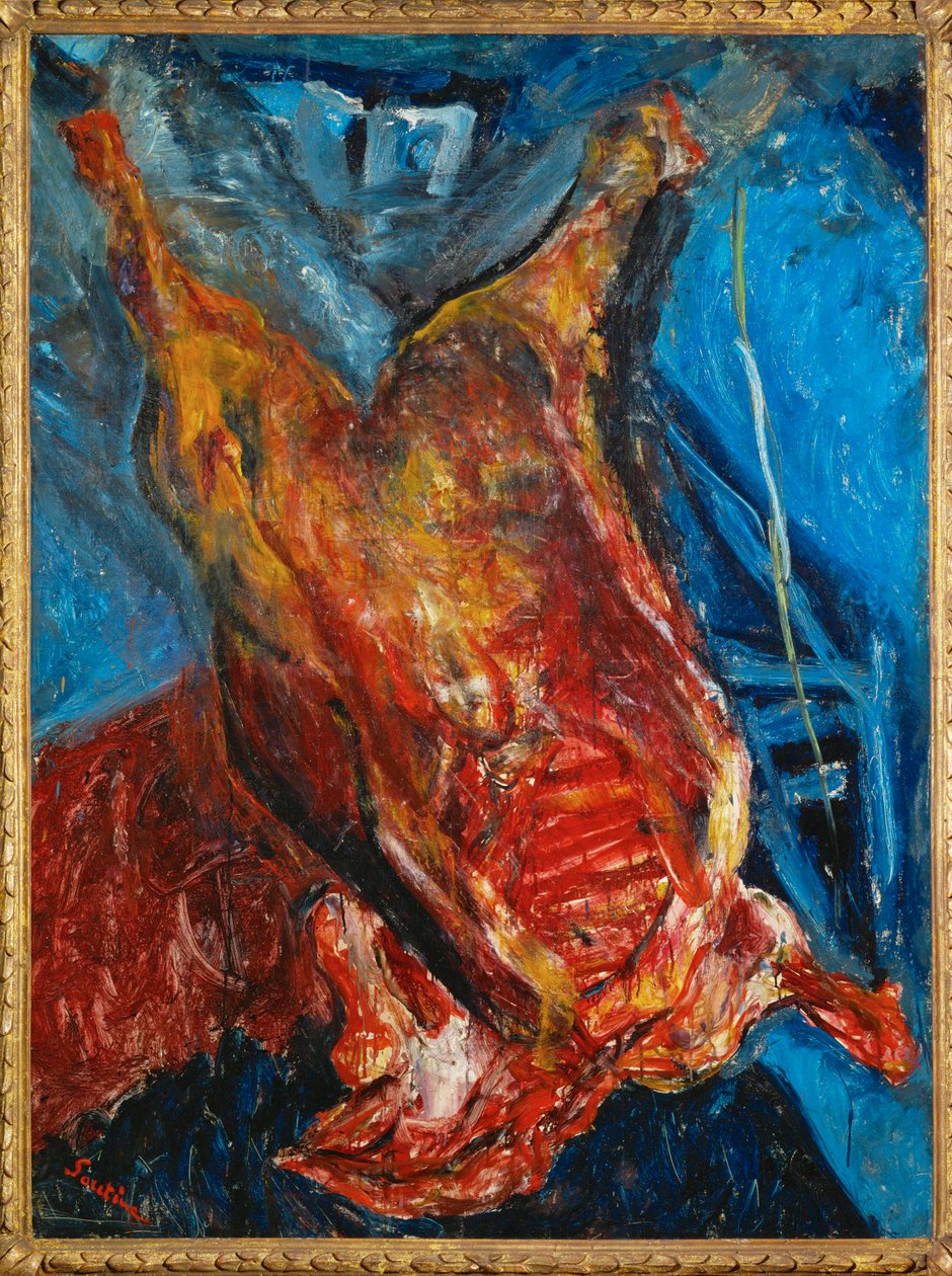 屠牛，约 1925 年（布面油画） 作者 Chaim Soutine