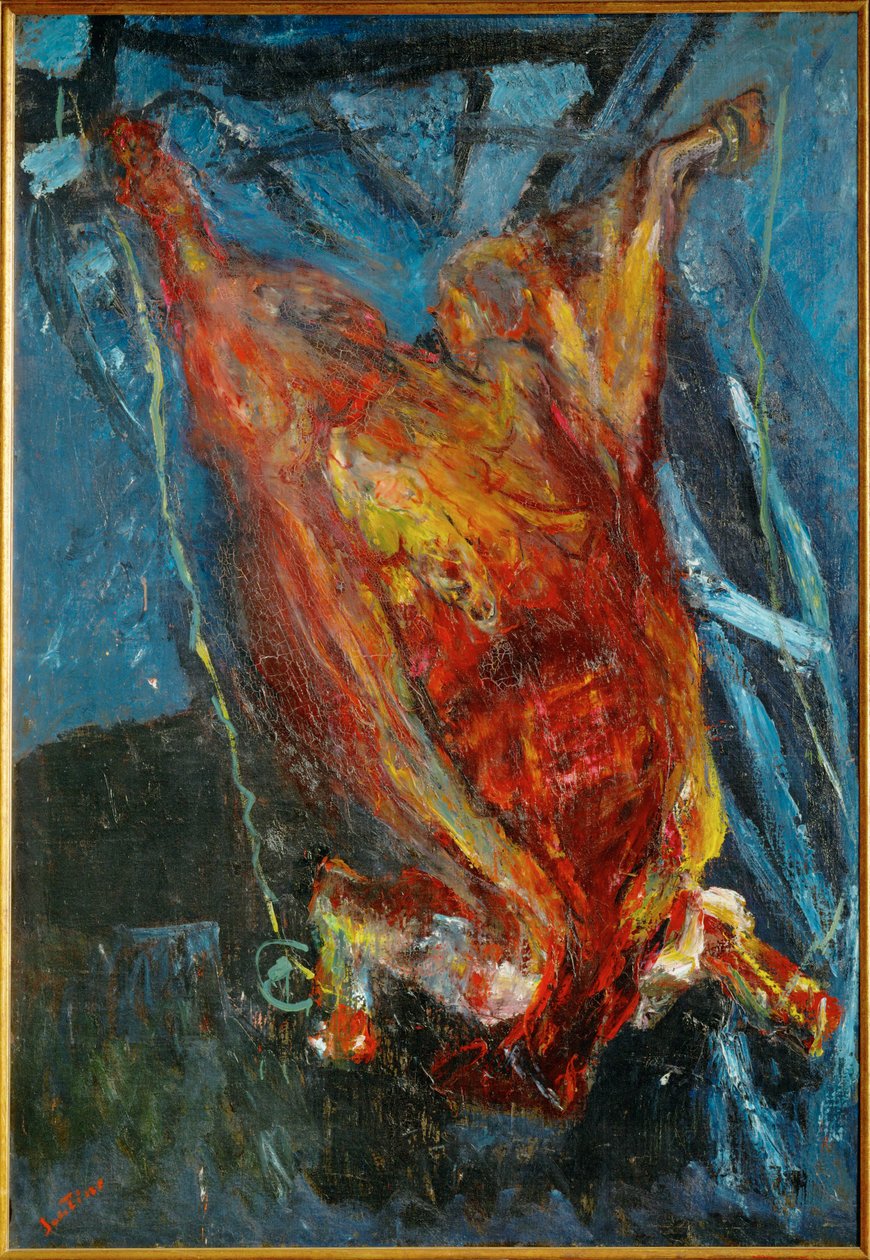 屠牛，约 1925 年（布面油画） 作者 Chaim Soutine