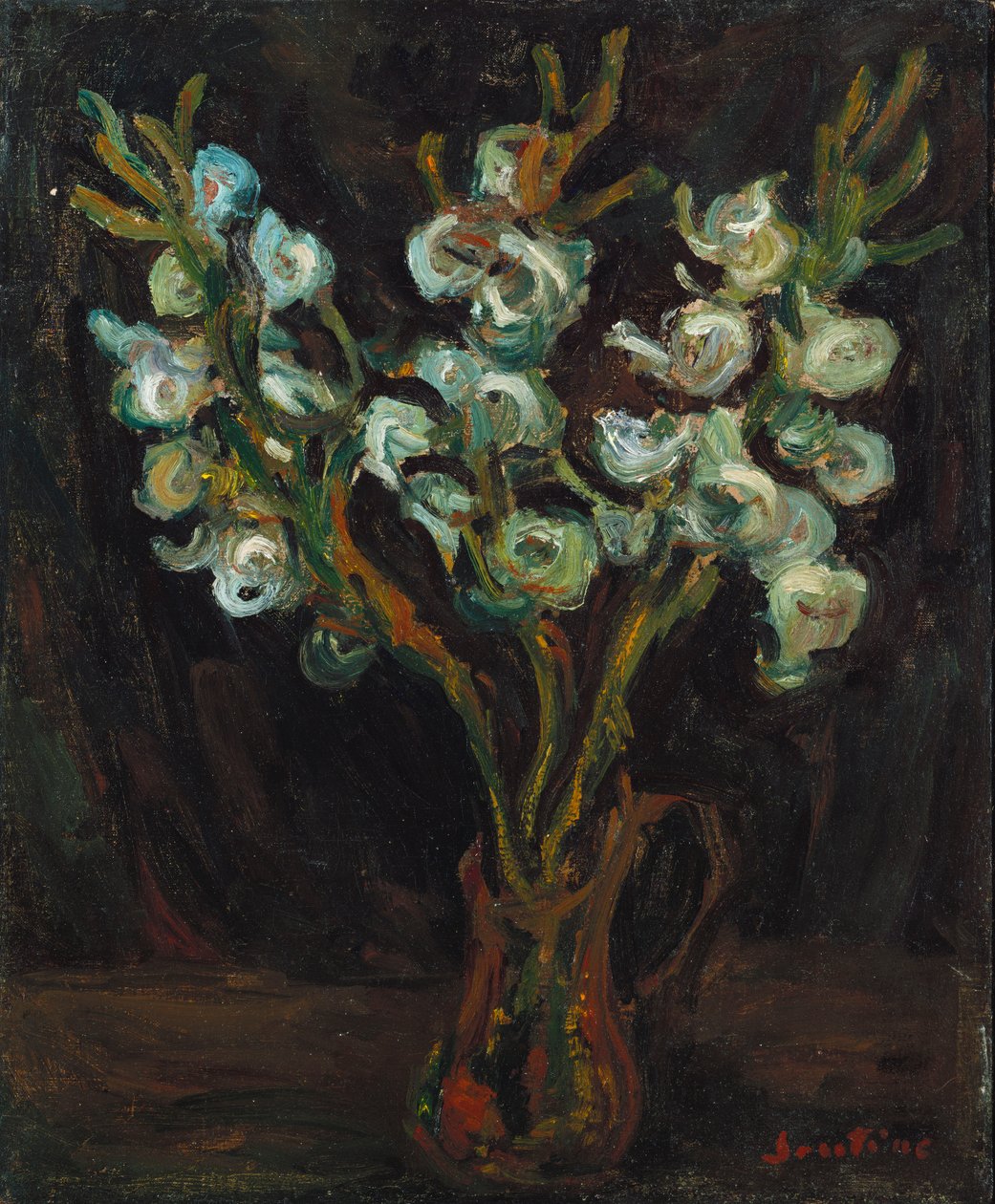 蓝色剑兰（c.1929） 作者 Chaim Soutine