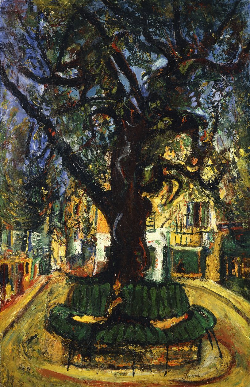 旺斯的树;旺斯树，1929年 作者 Chaim Soutine