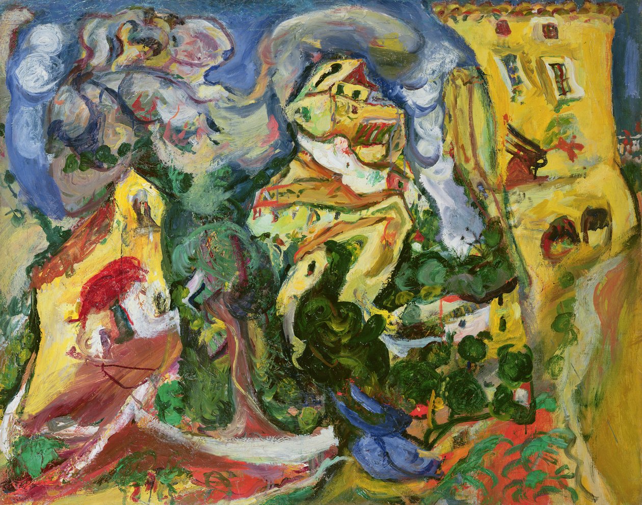 The Village，c.1923 作者 Chaim Soutine