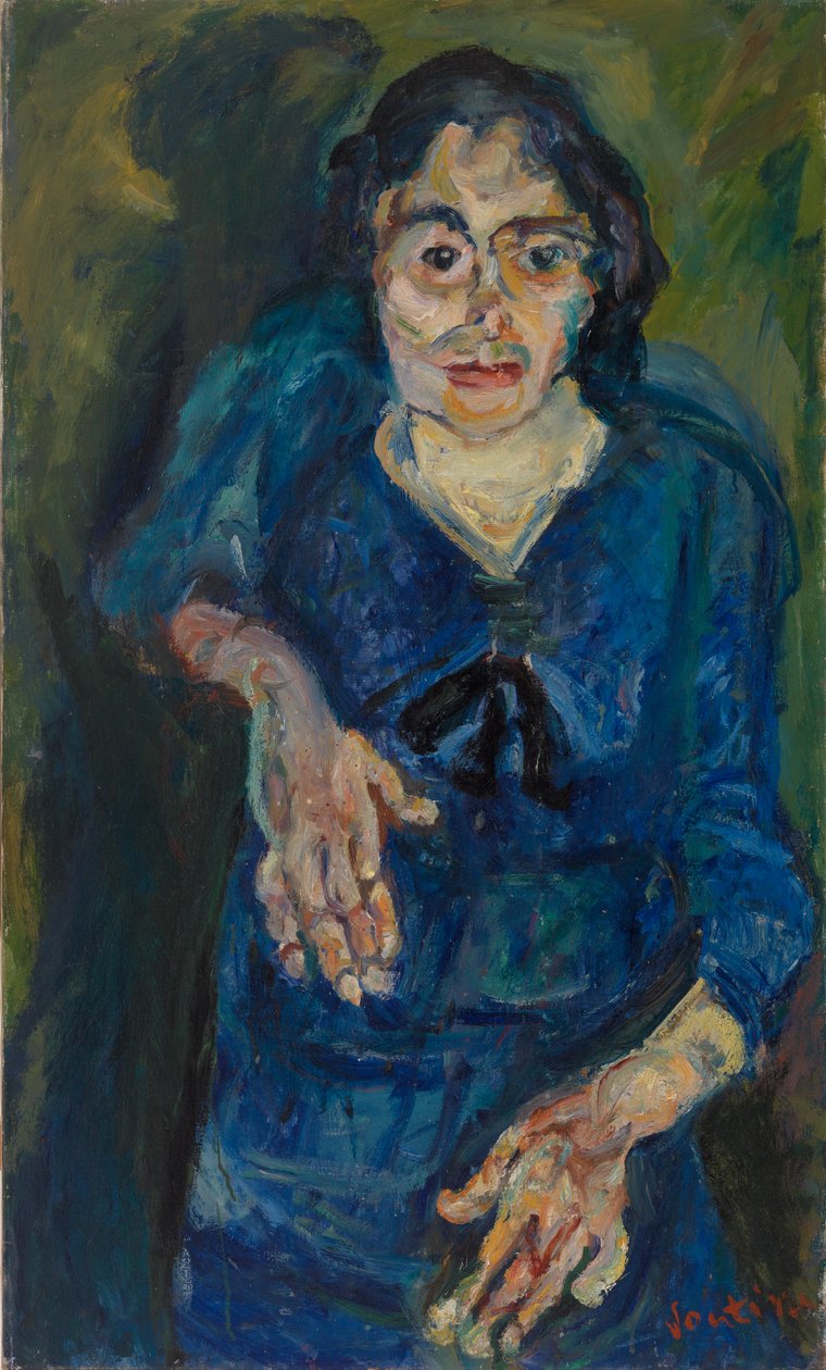 蓝衣女子 作者 Chaim Soutine