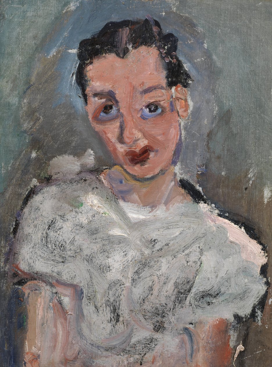 一件白衬衫的年轻女子 作者 Chaim Soutine