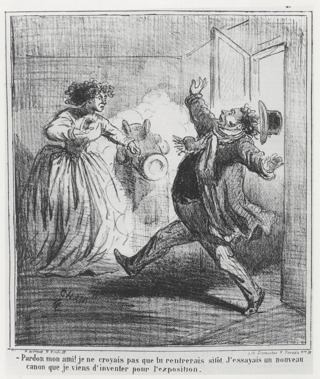 1867年世界博览会的漫画 作者 湛