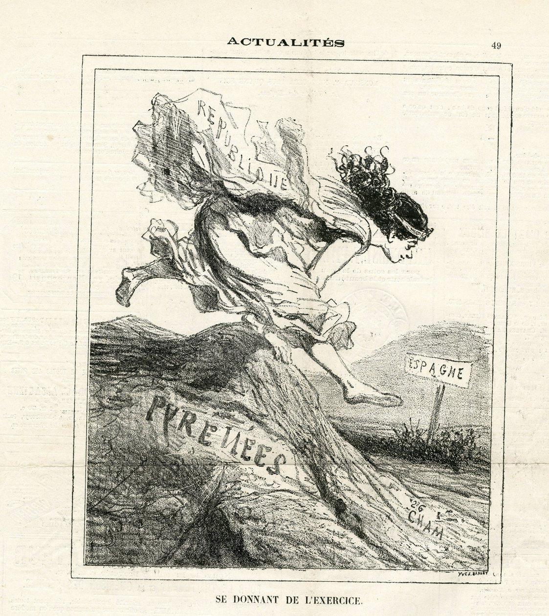 查尔文报》中的查姆（1819-1879）插图 作者 Amedee de Noe (占婆)