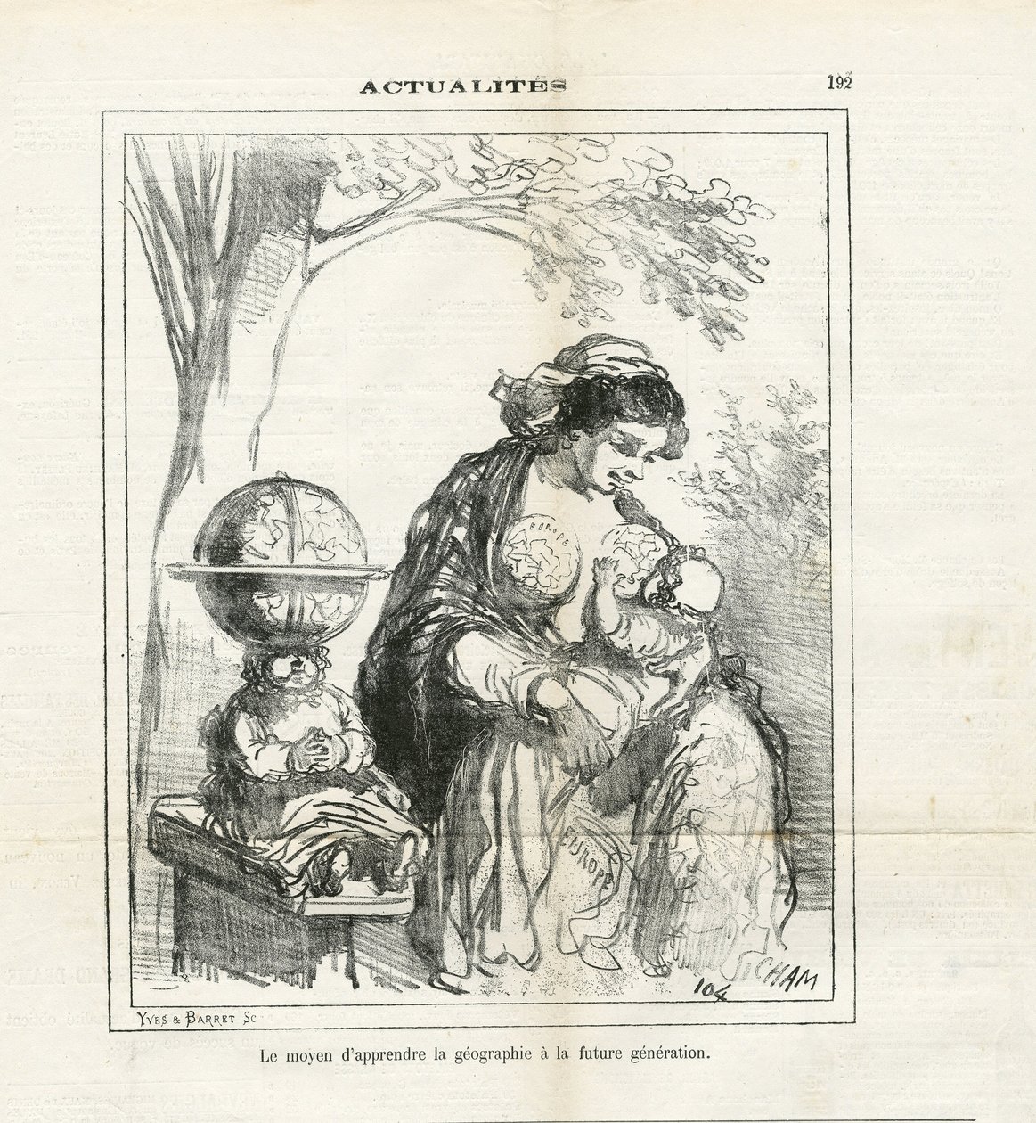查尔文报》中查姆（1819-1879）的插图 作者 Amedee de Noe (占婆)