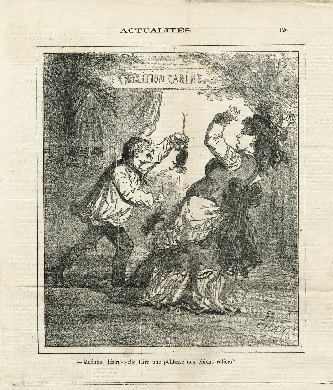 查尔文报》中查姆（1819-1879）的插图 作者 Amedee de Noe (占婆)
