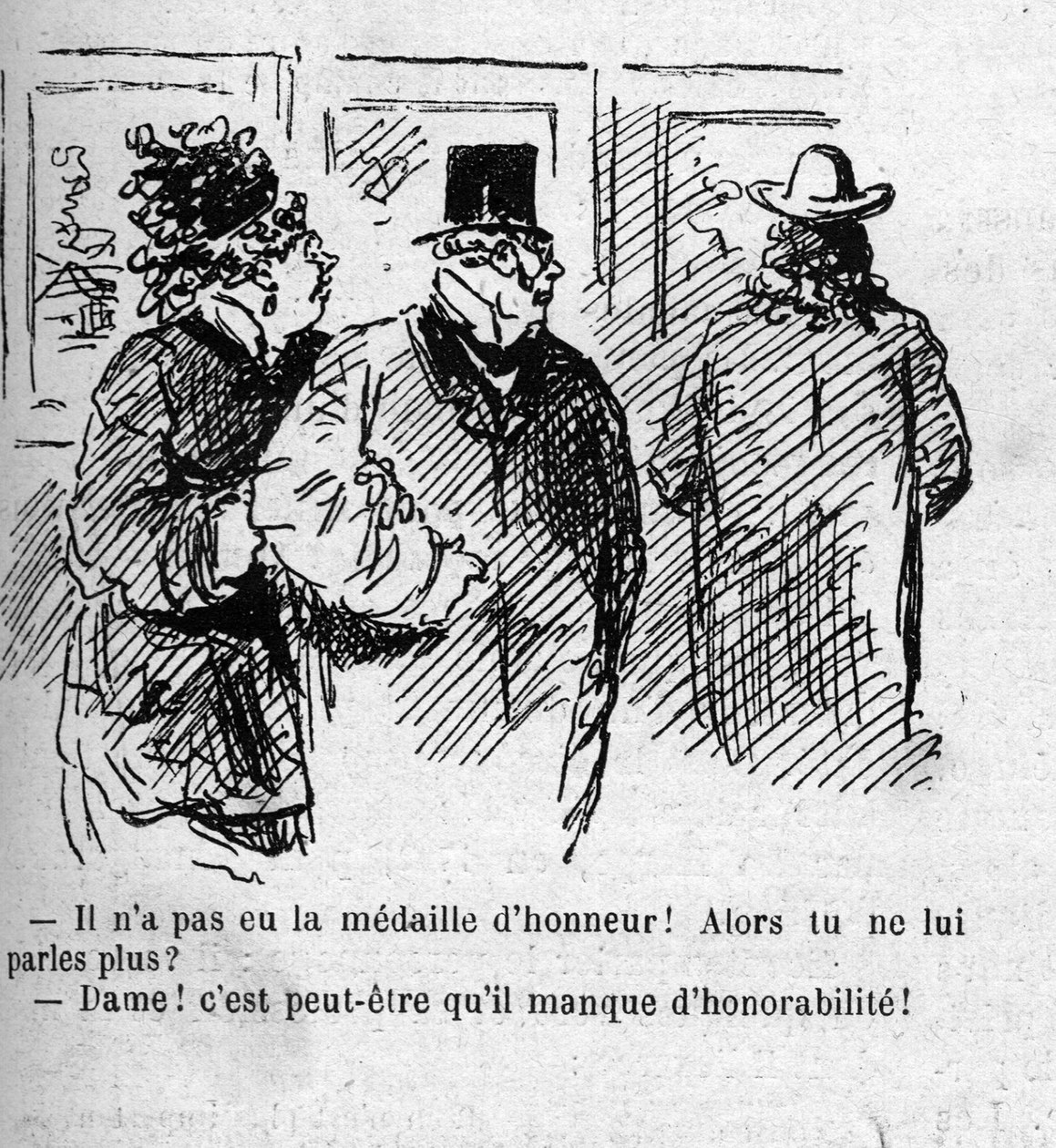 关于表彰1879年沙龙画家的漫画 作者 Amedee de Noe (占婆)