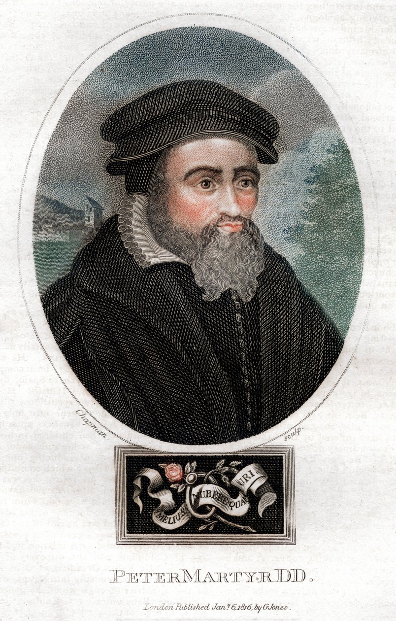 Pietro Martire Vermigli 1499-1562，意大利神学家，1816年。 作者 查普曼公司