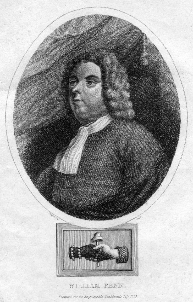 威廉·佩恩（William Penn），成立于1823年，宾夕法尼亚州 作者 查普曼公司