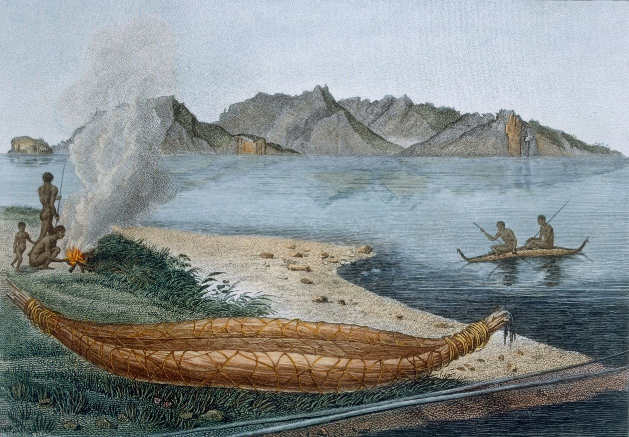 范迪曼的土地，又名塔斯马尼亚，1812年 作者 查尔斯·亚历山大·莱索尔