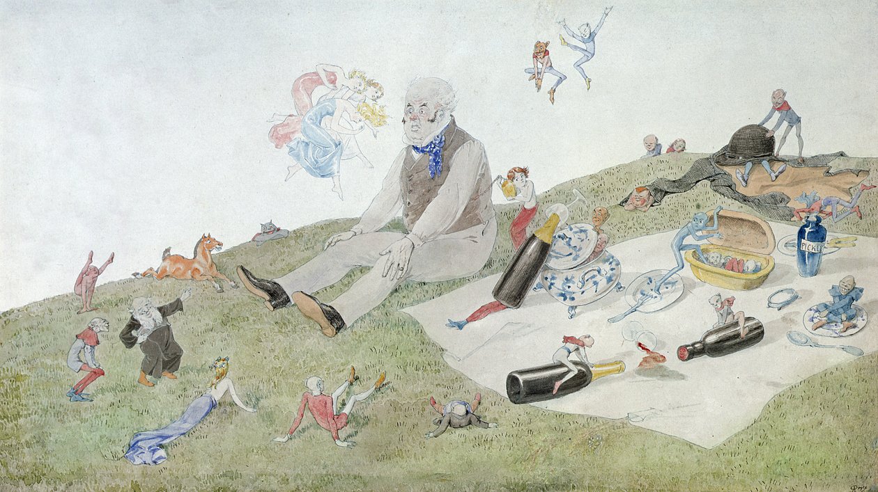 一个魔法野餐，1882年 作者 查尔斯·阿尔塔蒙特·道尔