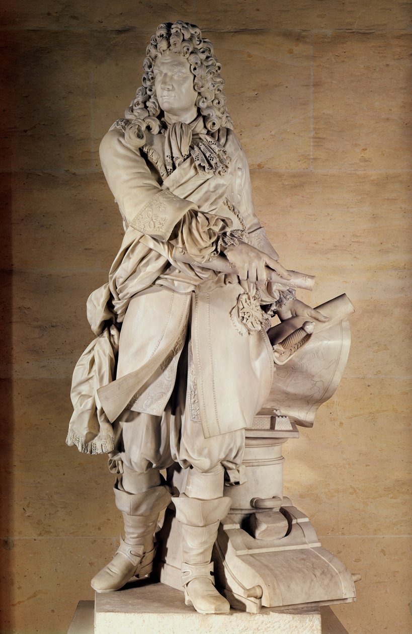 Sebastien雕像Prestre de Vauban 1633-1707 1785大理石 作者 查尔斯·安托万·布里丹