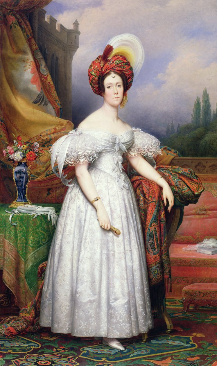 阿黛尔的Guerneval d&39;Esquebecq，Marquise of Bethisy，1835 作者 卡尔·冯·斯图本