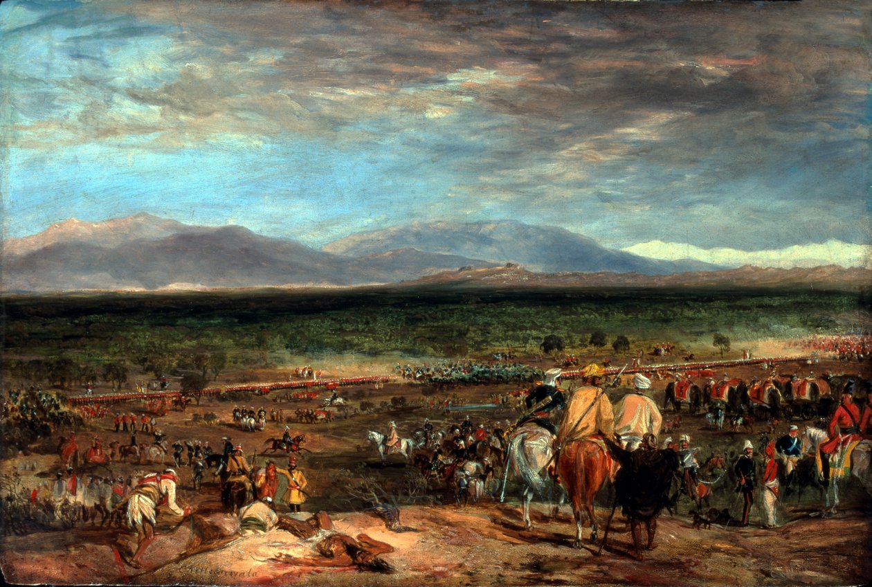 印度Chilianwala战役，1849年1月13日，c.1849 作者 查尔斯·贝克·杨