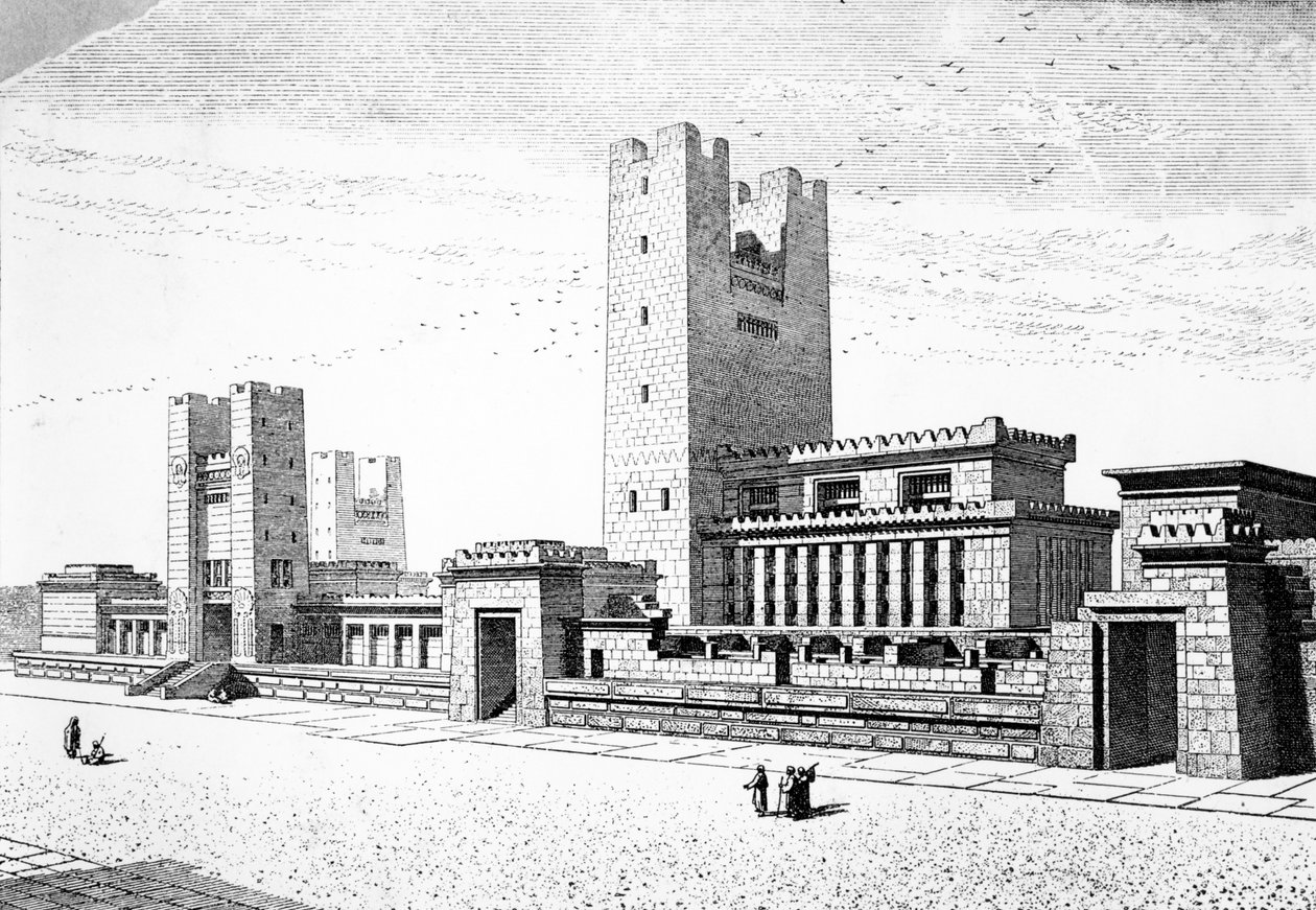 1887年在耶路撒冷重建所罗门神殿 作者 查尔斯·奇皮兹