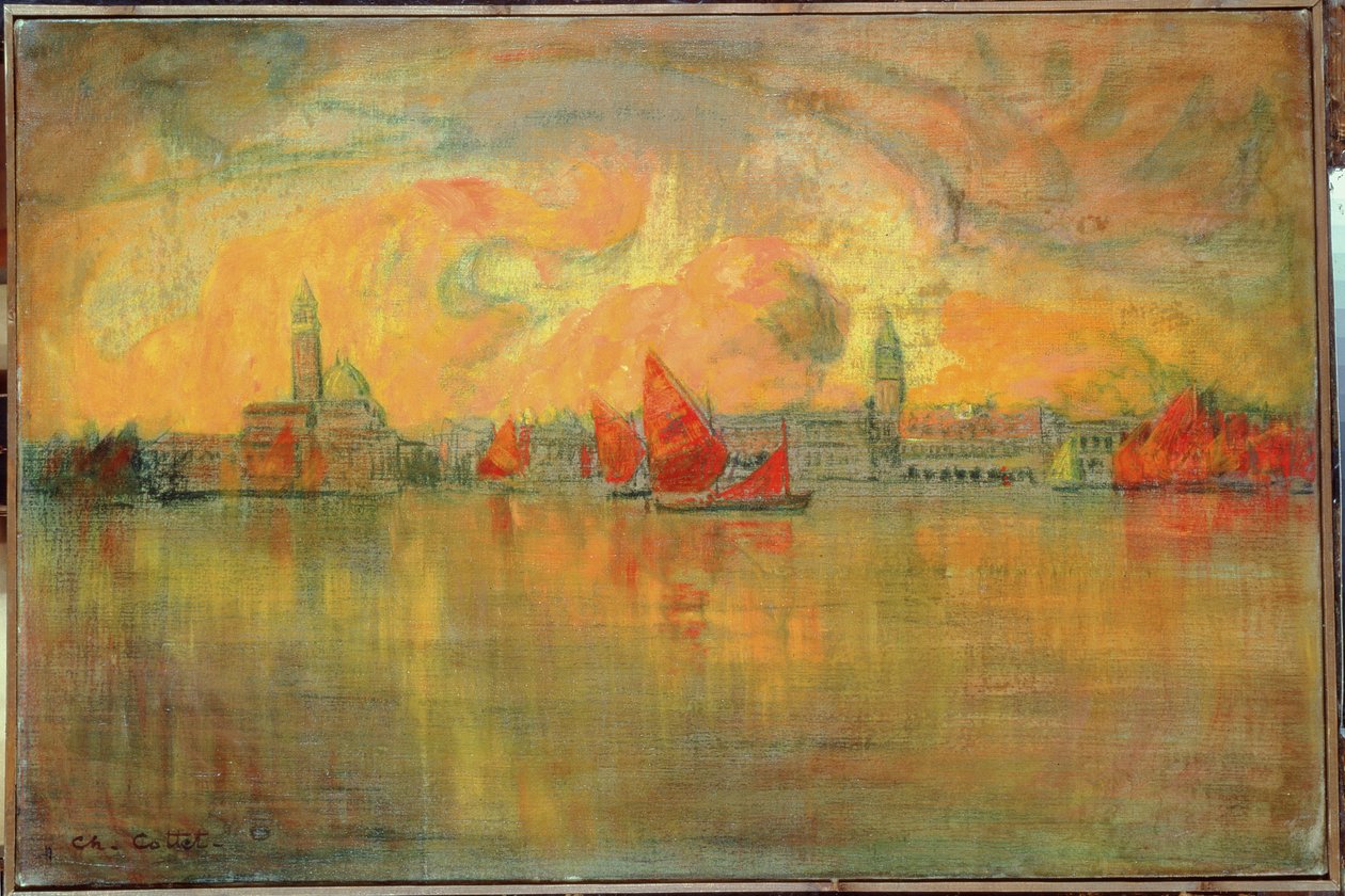 威尼斯看法从海的，1896年 作者 查尔斯·科特
