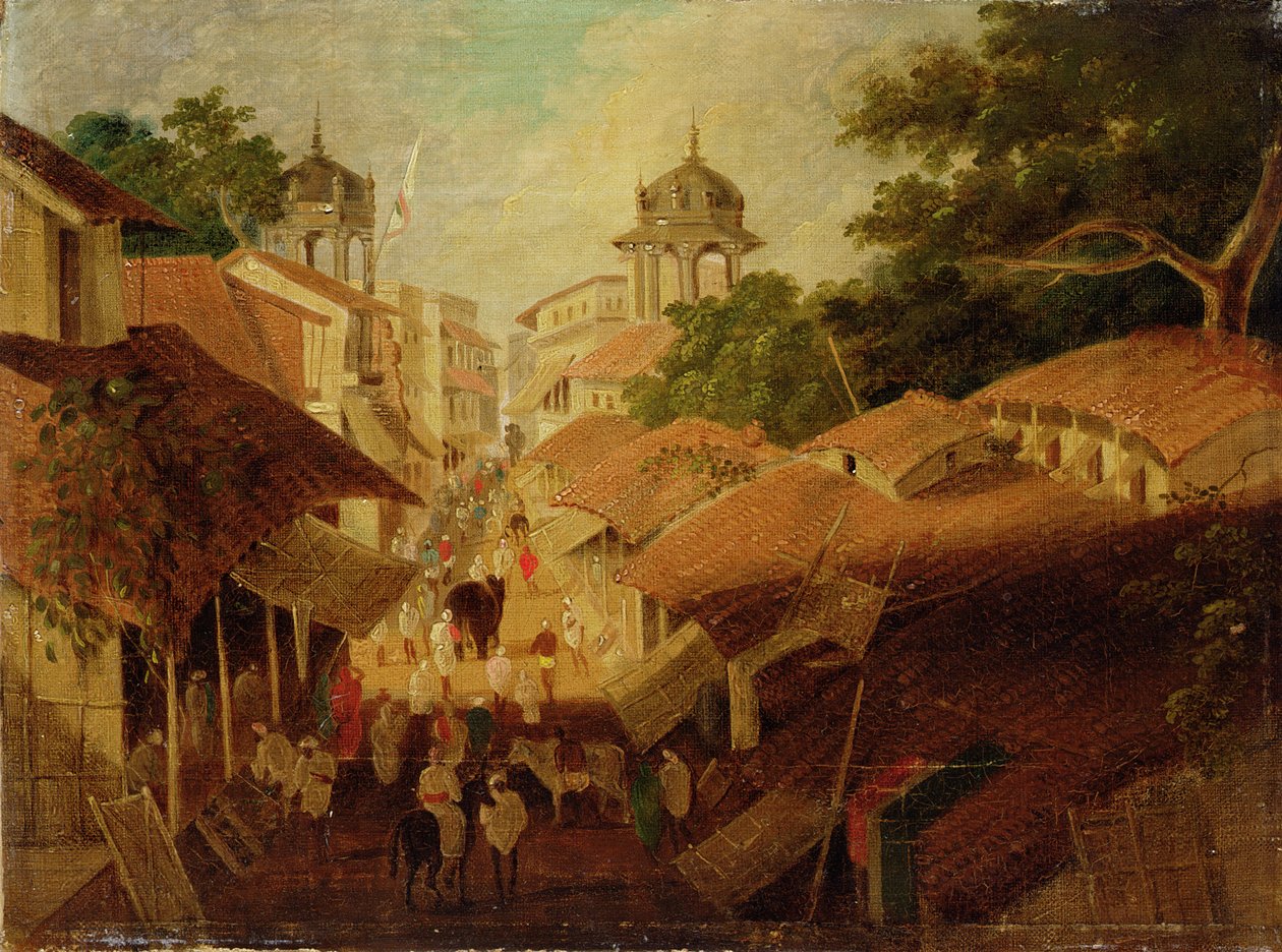 巴特那街，1825年 作者 查尔斯·德·奥利