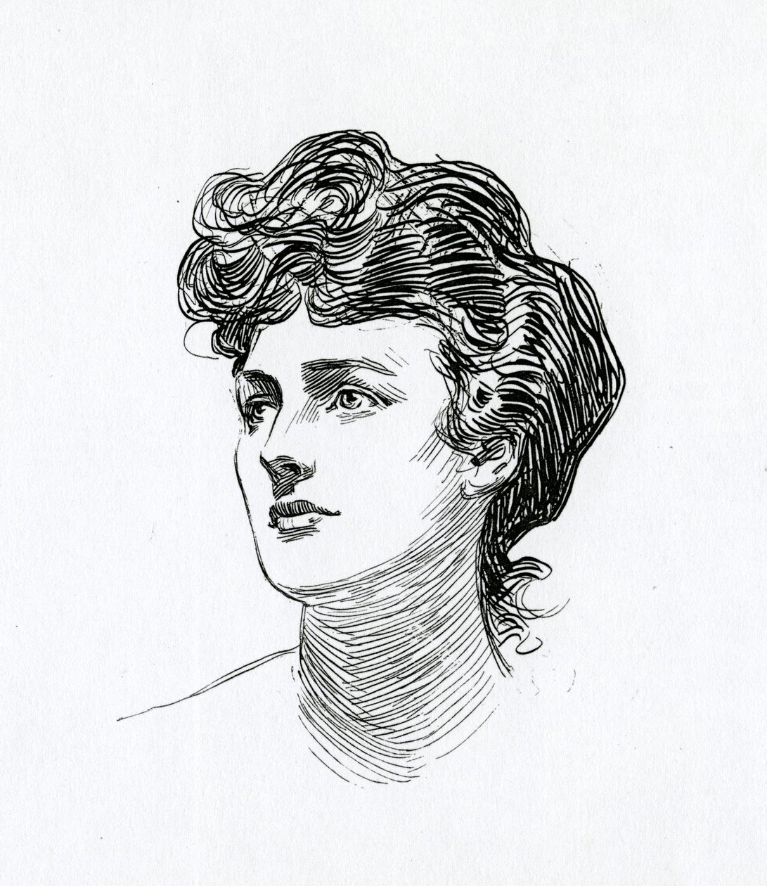 一个吉布森女孩，c.1902 作者 查尔斯·达纳·吉布森
