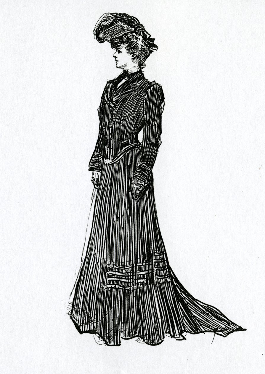 一个吉布森女孩，c.1902 作者 查尔斯·达纳·吉布森