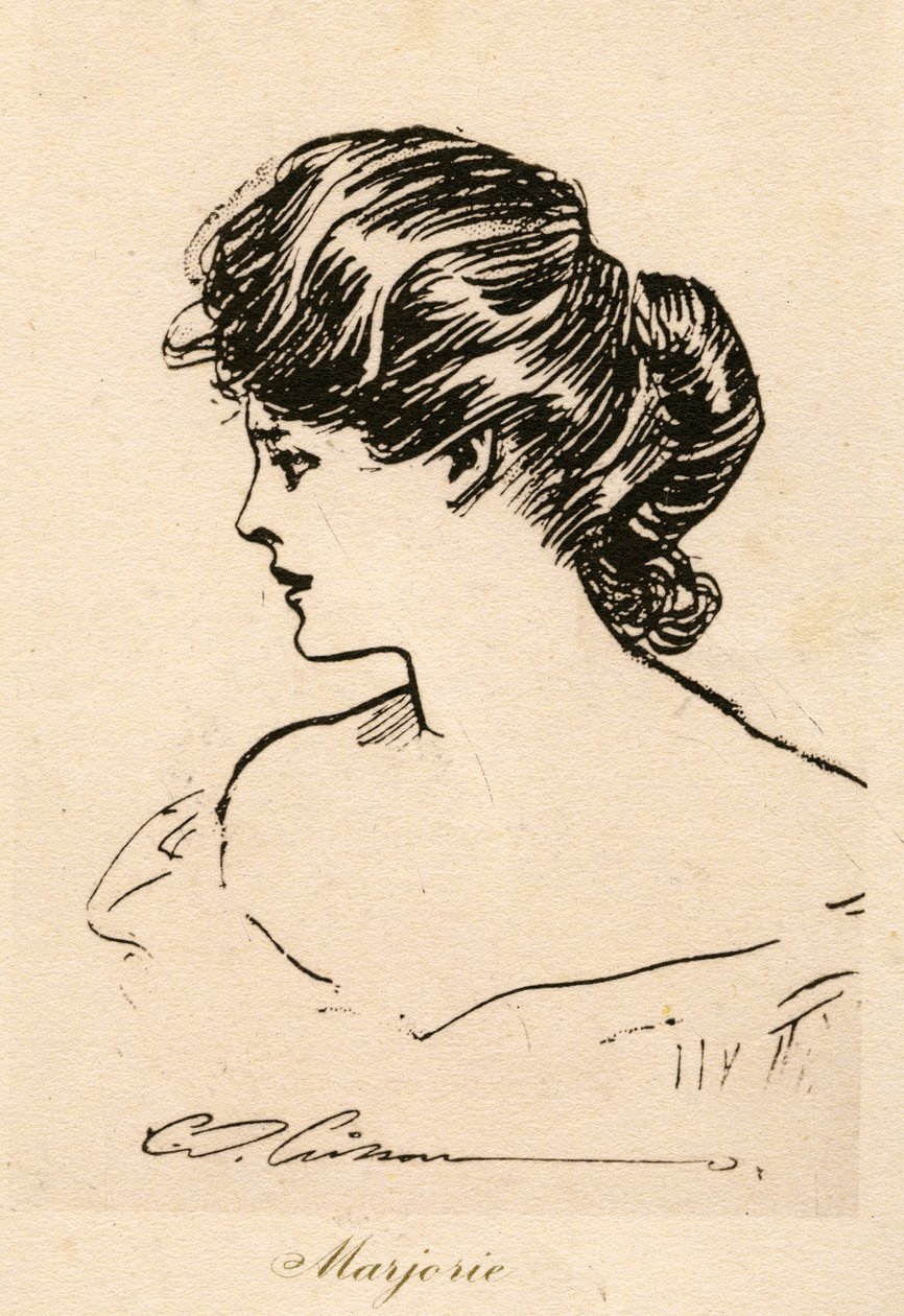 玛乔丽，吉布森女孩，1900年 作者 查尔斯·达纳·吉布森