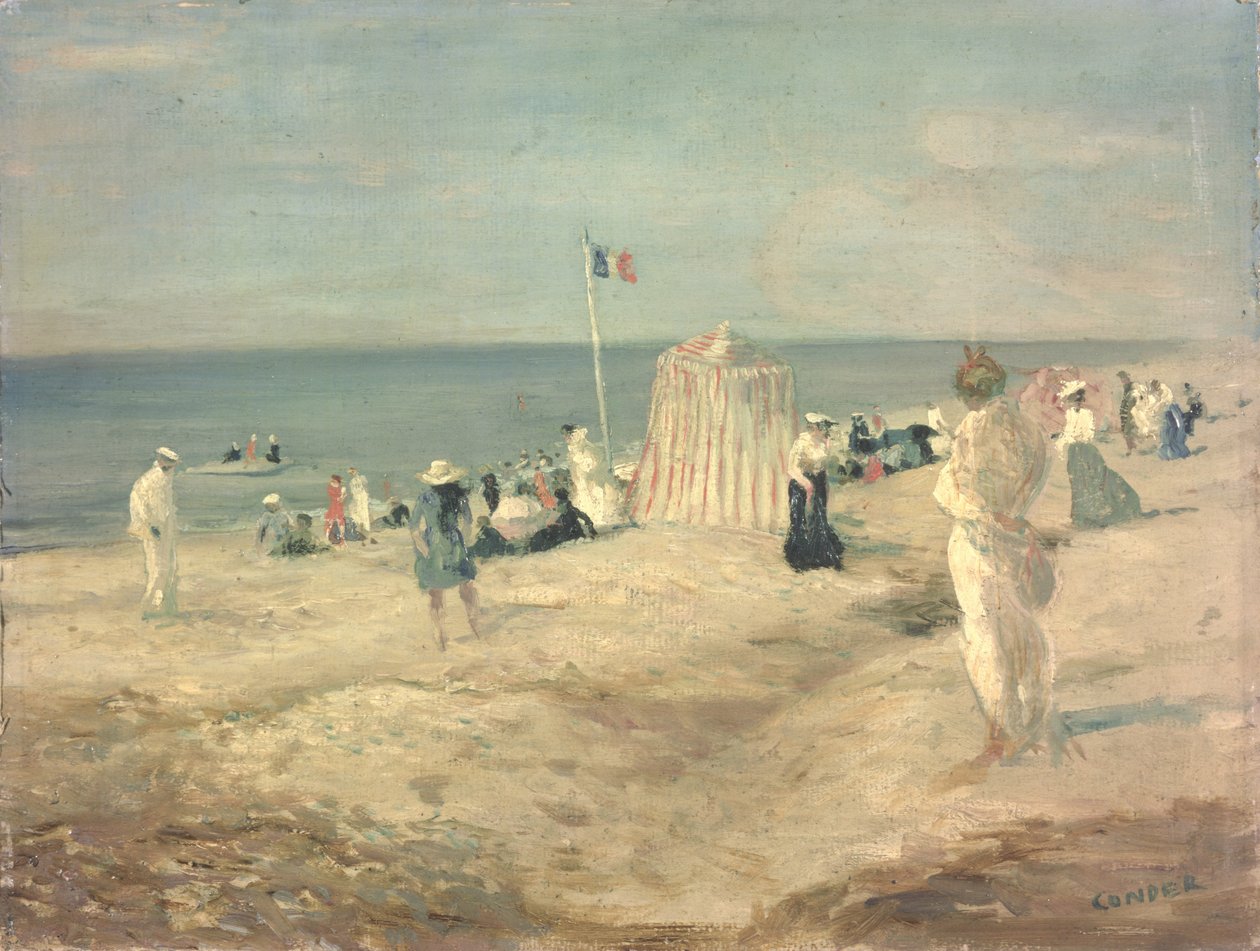 Ambleteuse的海滩，1901年 作者 查尔斯·爱德华·康德