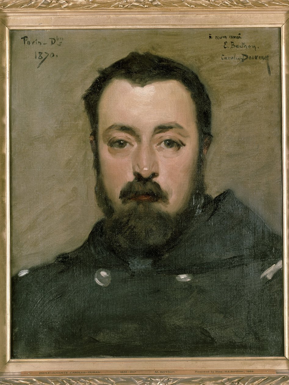 M. Berthon的肖像，1870年 作者 查尔斯·埃米尔·奥古斯特·卡洛勒斯·杜兰