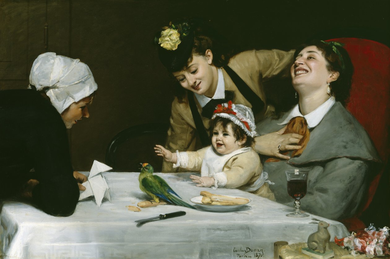 Merrymakers，1870 作者 查尔斯·埃米尔·奥古斯特·卡洛勒斯·杜兰
