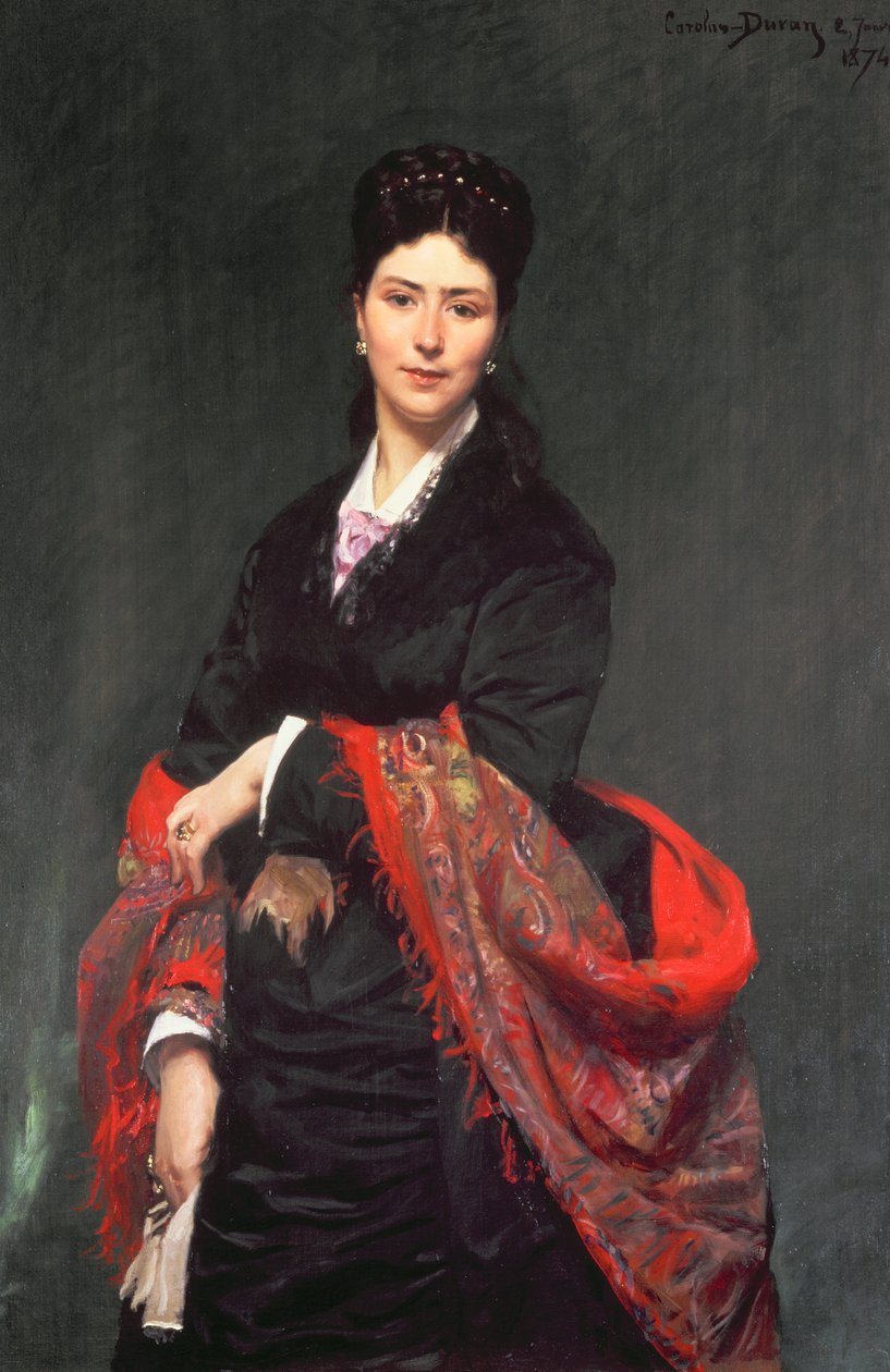 玛丽克莱克夫人的肖像，1874年 作者 查尔斯·埃米尔·奥古斯特·卡洛勒斯·杜兰