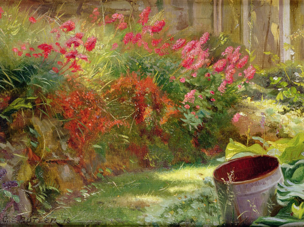 阳光花园，1918年 作者 查尔斯·欧内斯特·巴特勒