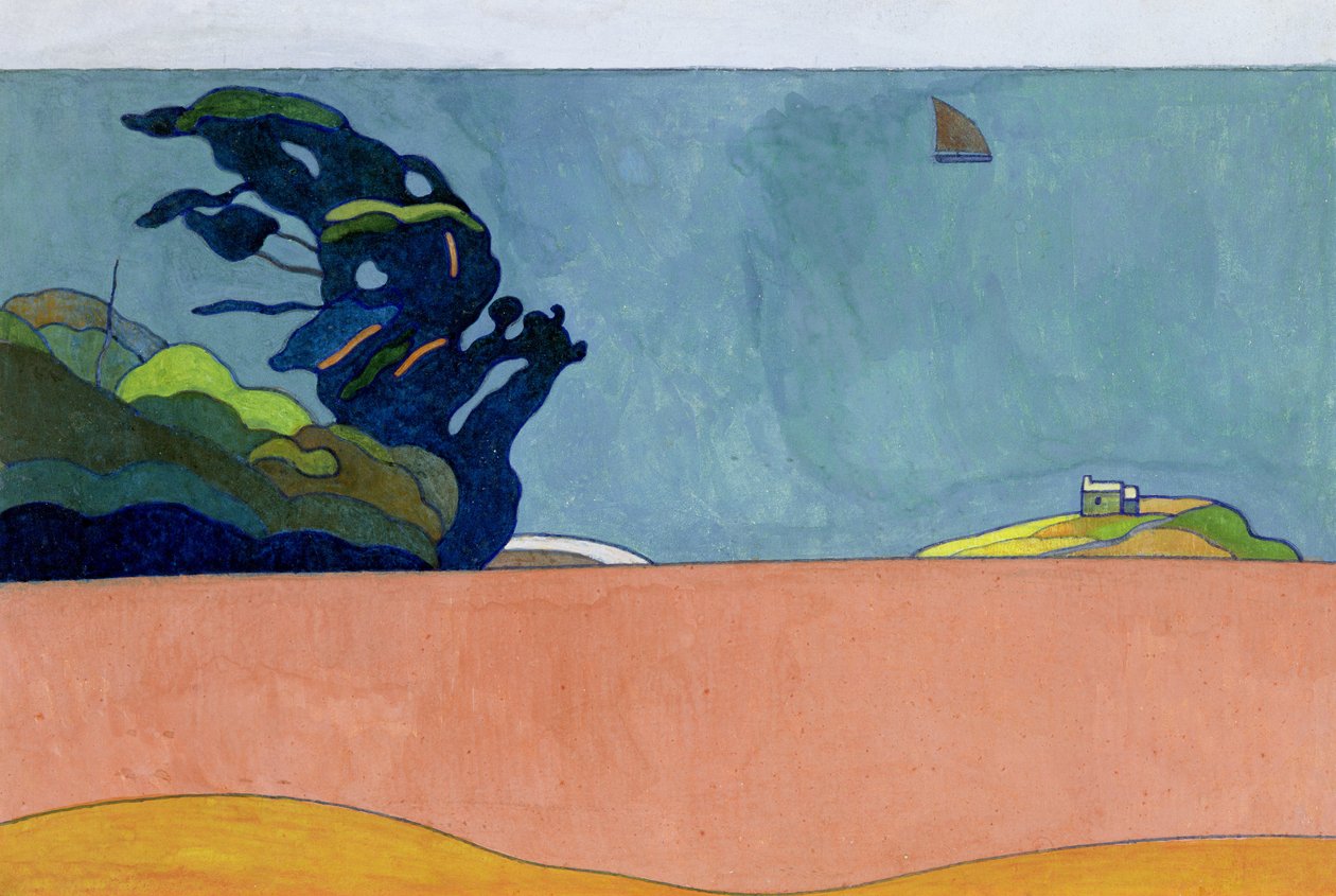 Pouldu Landscape，c.1892 作者 查尔斯·菲利格
