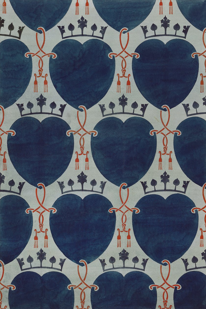 织物设计，c.1898 作者 查尔斯·弗朗西斯·安妮斯利·沃西