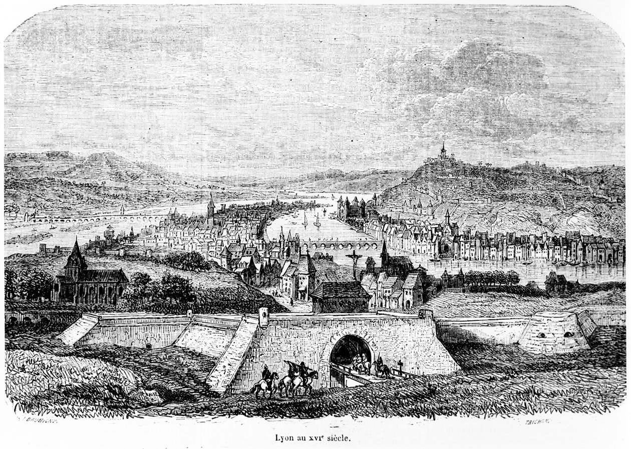 里昂在16世纪，1856年 作者 查尔斯·弗朗索瓦·杜比尼