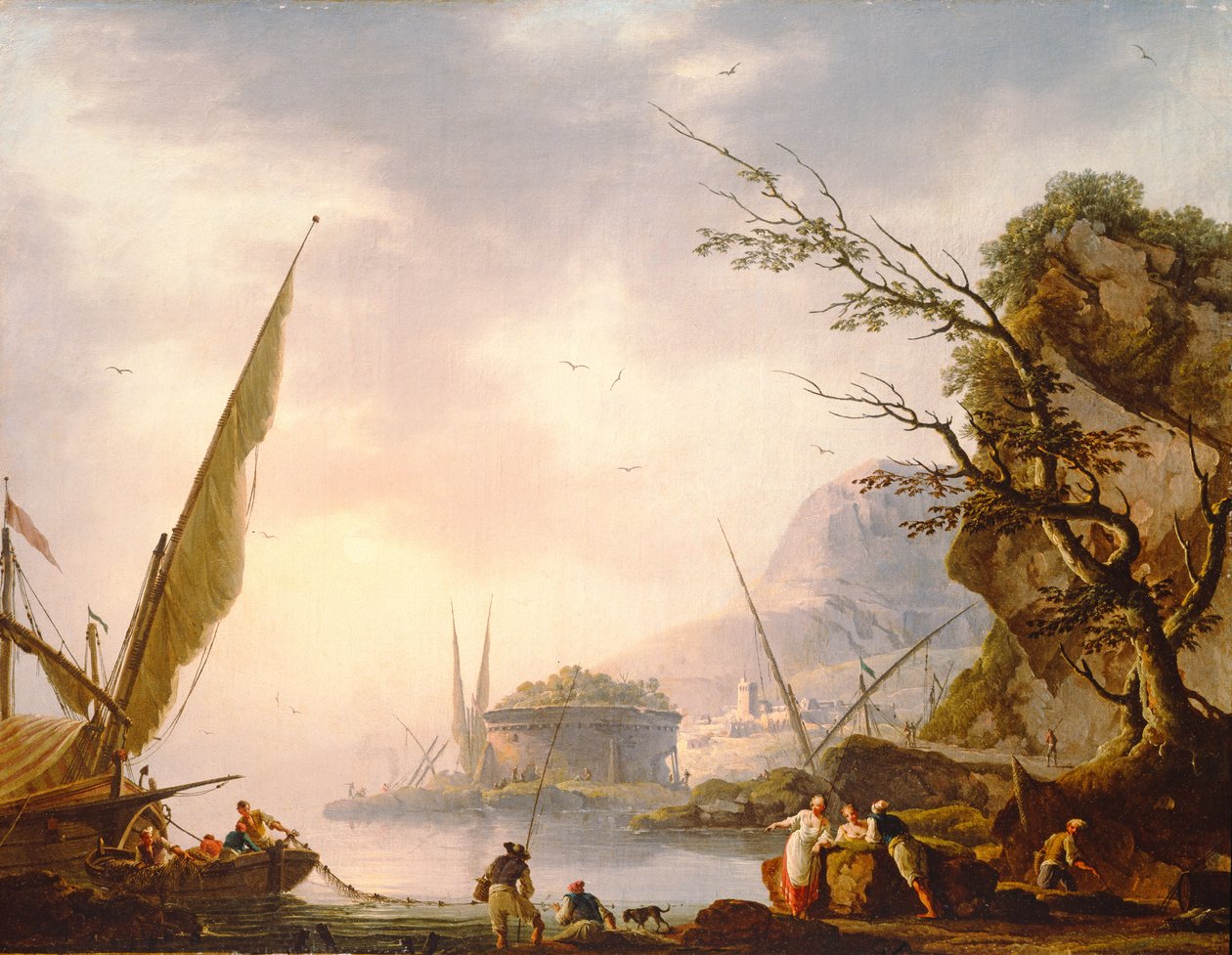 南部沿海地区，1753年 作者 查尔斯·弗朗索瓦·拉克鲁瓦·德·马赛