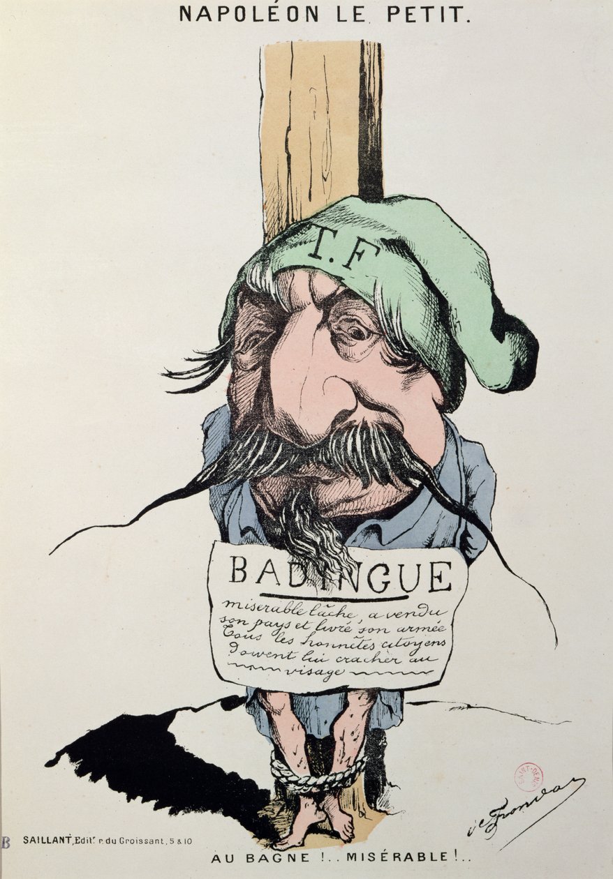 &39;Napoleon le Petit&39;，路易 - 拿破仑波拿巴的漫画（1808-73）1870 作者 查尔斯·弗朗达特