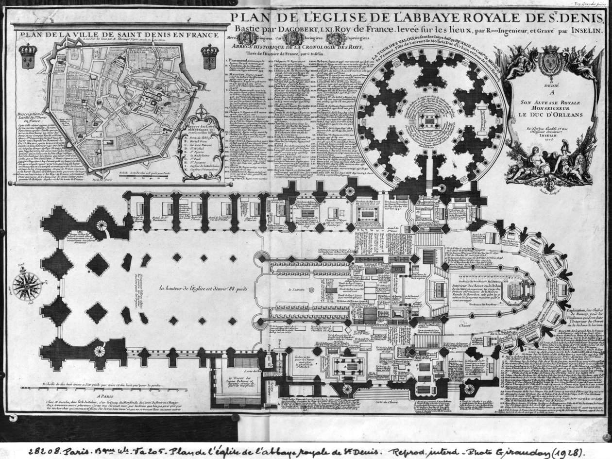 1705年与瓦卢瓦塔一起建造圣丹尼斯皇家修道院教堂（另见414687） 作者 查尔斯·英瑟林