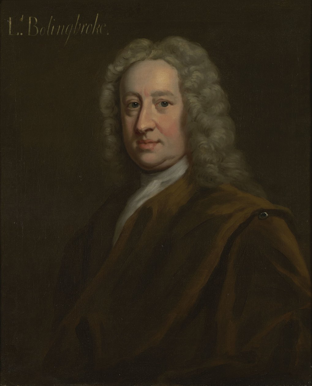 亨利圣约翰的肖像，第一子爵博林布鲁克（1678-1751） 作者 查尔斯·杰瓦斯