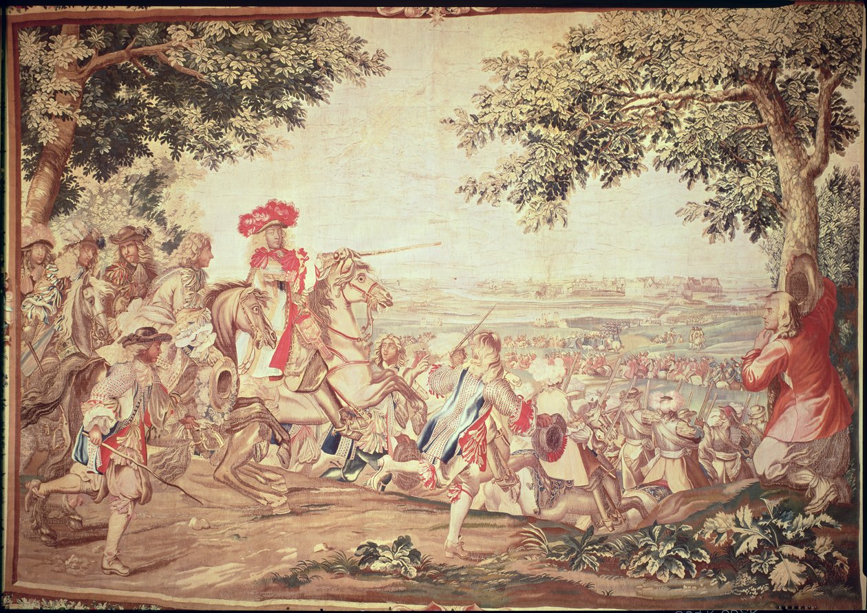 路易十四（1638-1715）于1662年12月2日进入敦刻尔克（挂毯） 作者 查尔斯·勒布朗