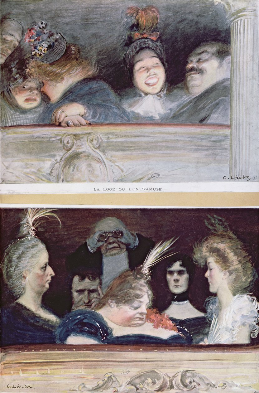Merriment und Boredom，1898 作者 查尔斯·莱安德烈