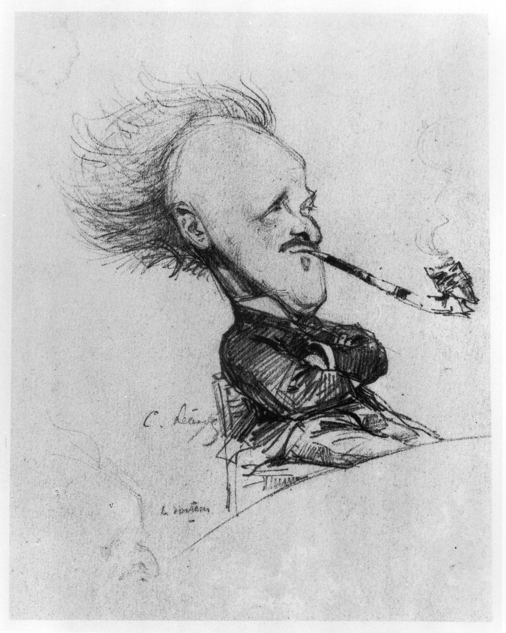 Paul Ferdinand Gachet（1862-1930）c.1887 作者 查尔斯·莱安德烈