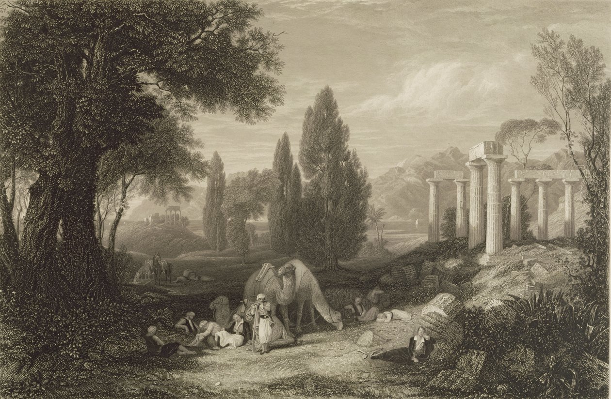 布莱恩的梦，由James T. Willmore（1800-63）1833年刻（bw litho） 作者 查尔斯·洛克·伊斯特莱克