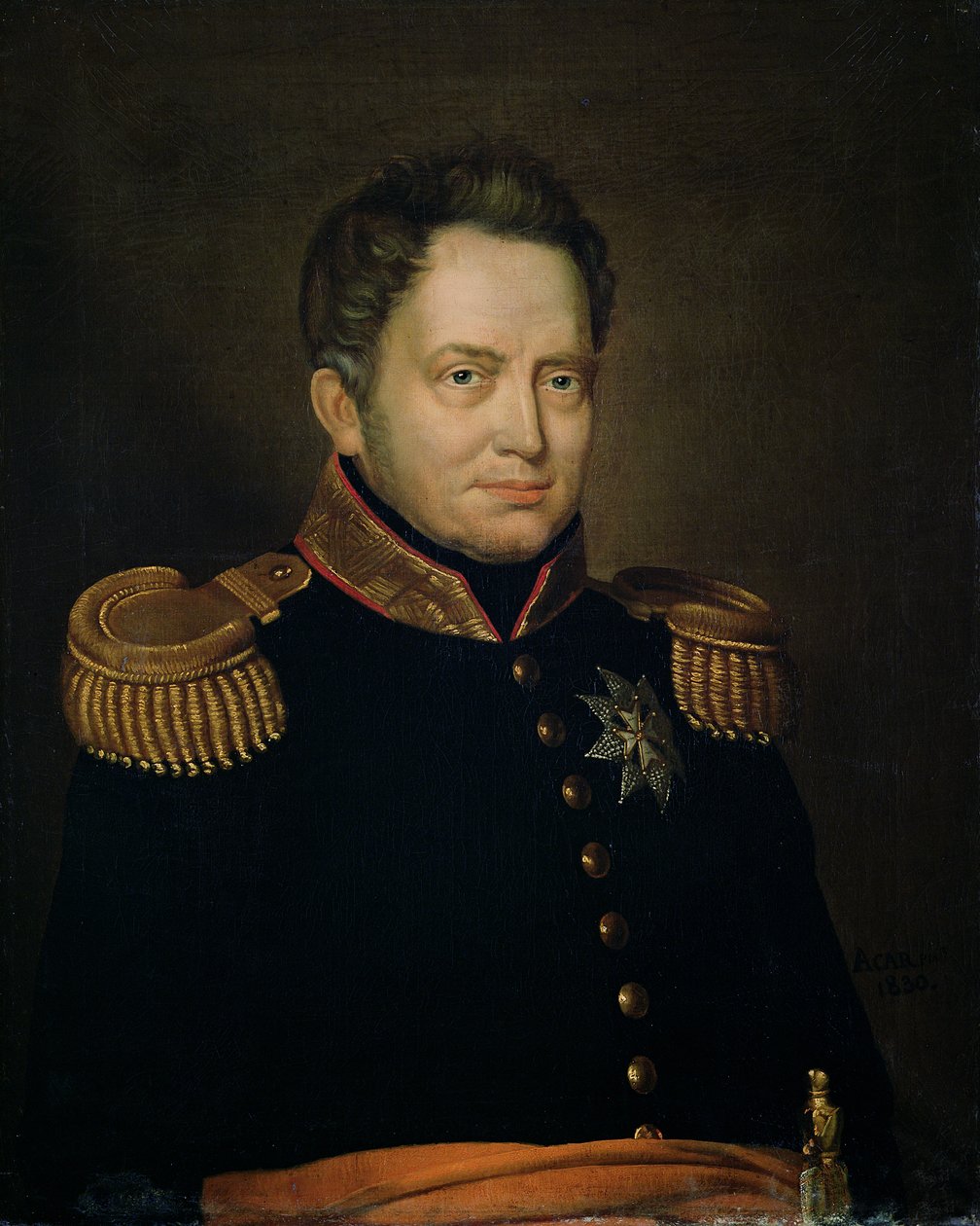 Willem Frederik的肖像（1772-1843）奥兰治亲王，1830年 作者 查尔斯·路易斯·阿卡