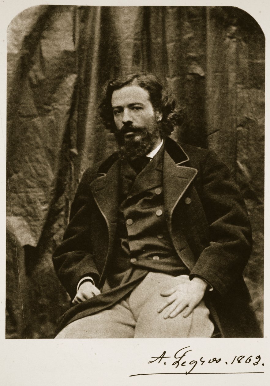 Alphonse Legros 1863年10月6日（棕褐色照片） 作者 查尔斯·路德维奇·道奇森