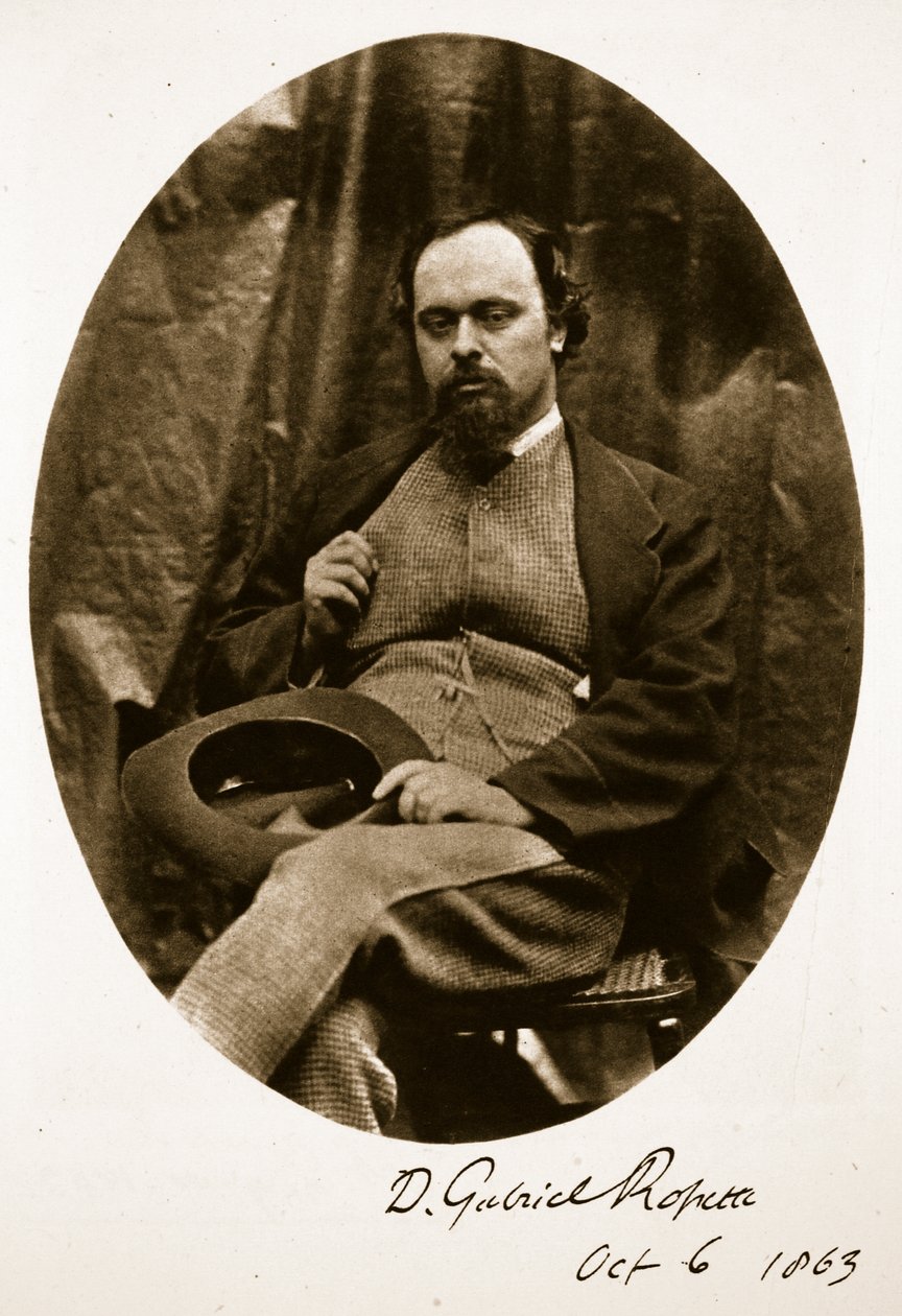 Dante Gabriel Rossetti，1863年10月6日（sepia照片） 作者 查尔斯·路德维奇·道奇森