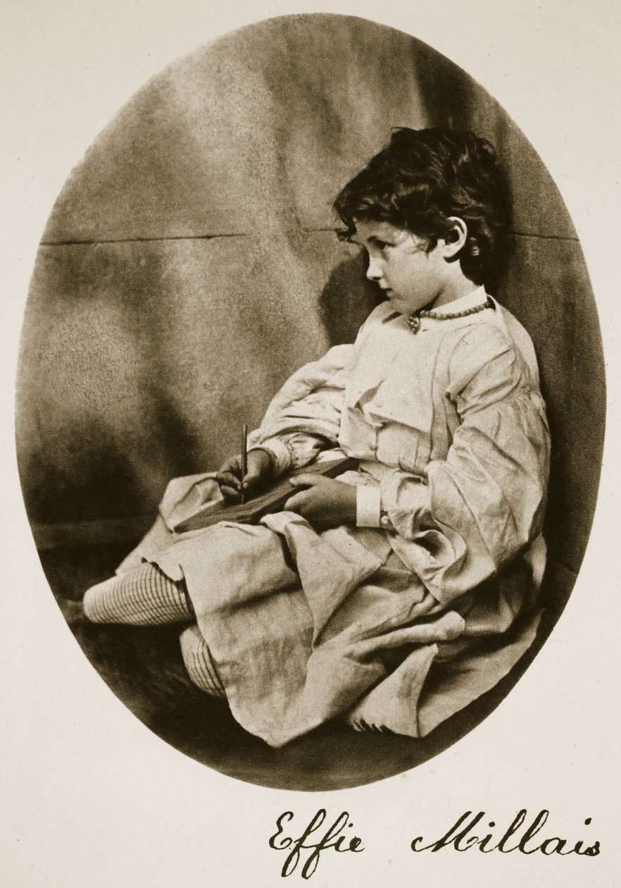 Effie Millais，1865年7月20日（sepia照片） 作者 查尔斯·路德维奇·道奇森