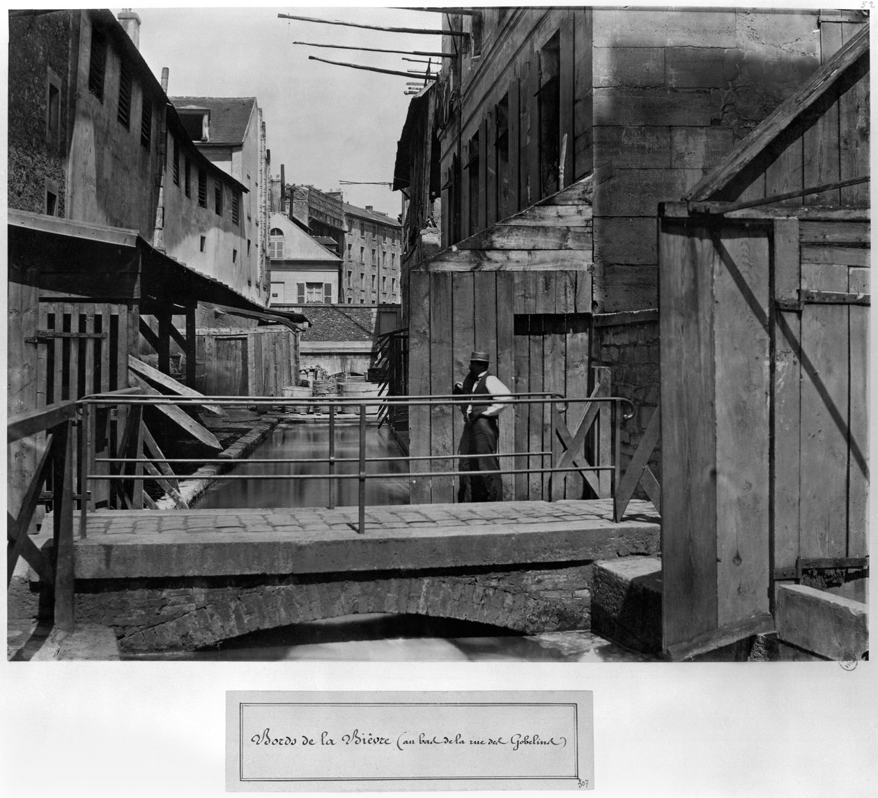 Bievre的银行，位于巴黎rue des Gobelins的底部，1858-78 作者 查尔斯·马维尔